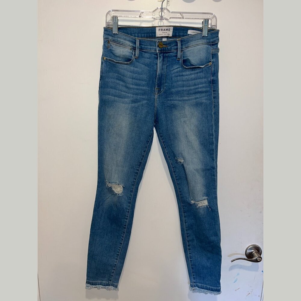 Frame Denim Blue le high High Skinny Jeans Women’s Size 29